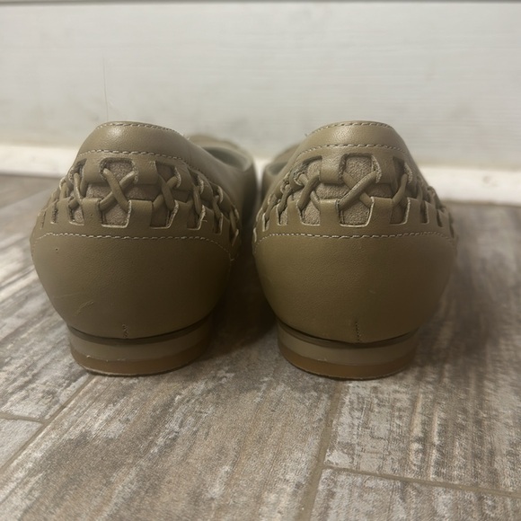 Grey/Tan Maria Sharapova by Cole Haan Laced Ballet Flats Size 8 - Picture 5 of 7